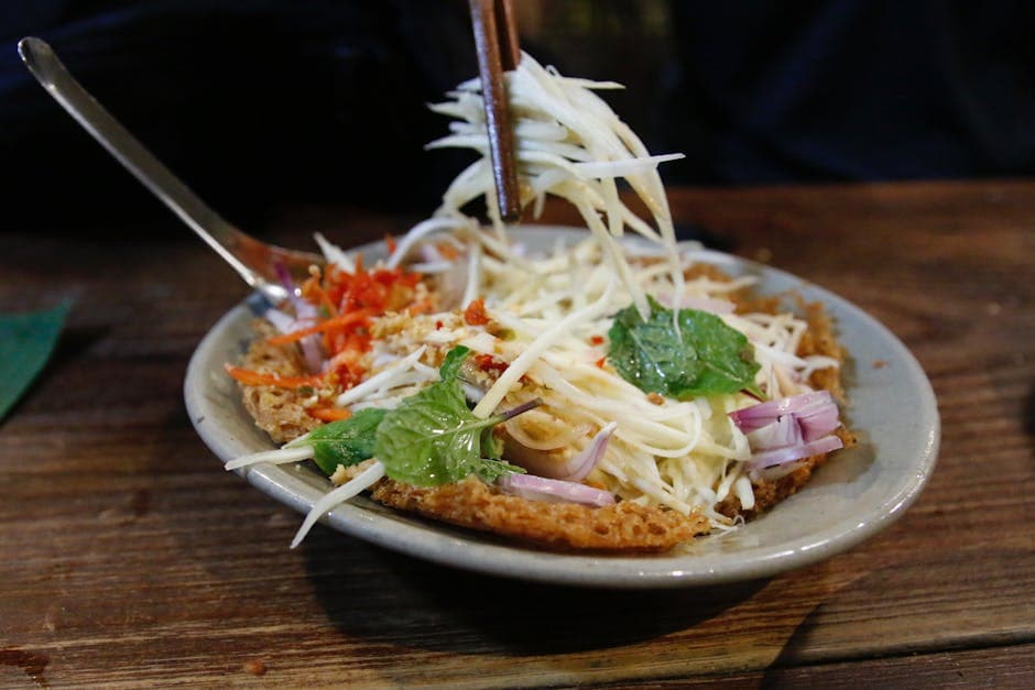 Smørfiletert ørret med krydret salat og urter