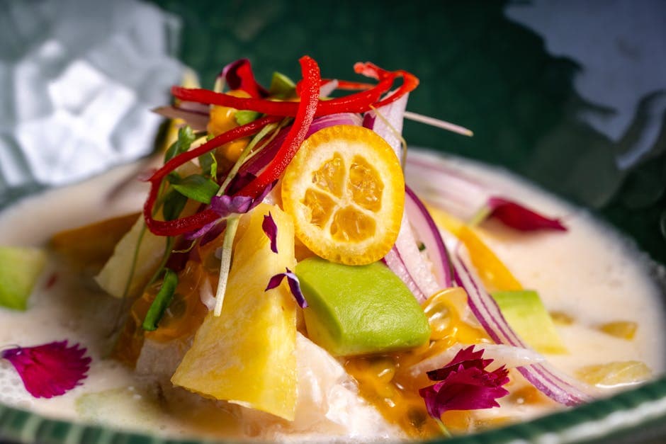 Frisk ceviche av rød snapper