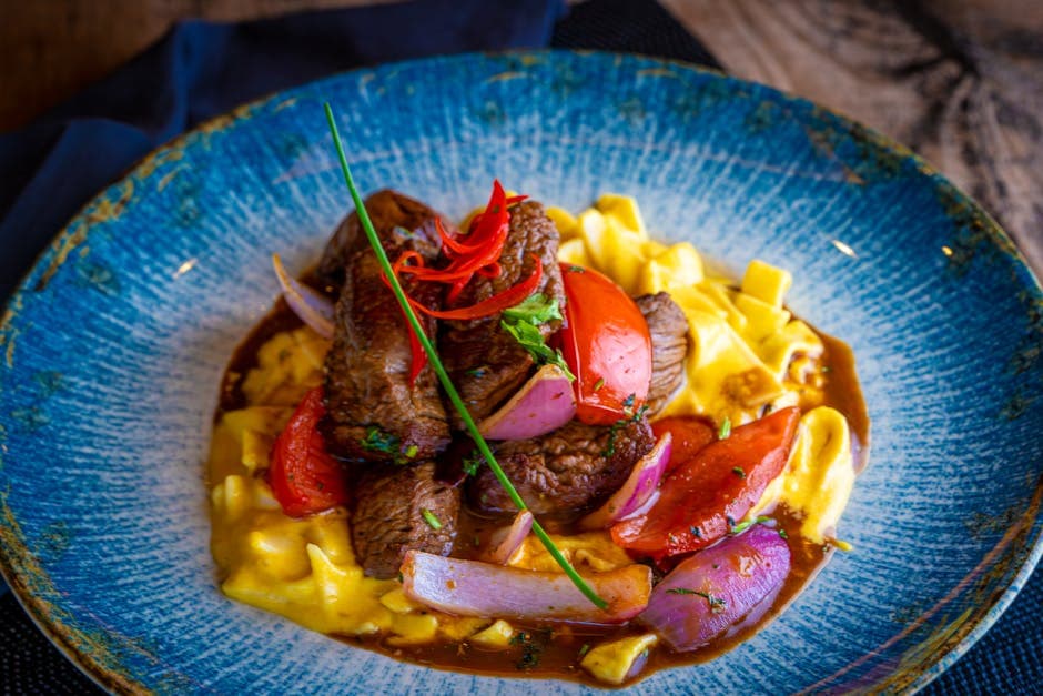 Klassisk Biff Stroganoff med Rødvin