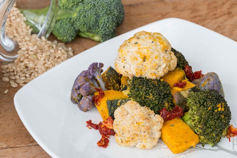 Kirsebærpesto med lilla ris og grønnsaker