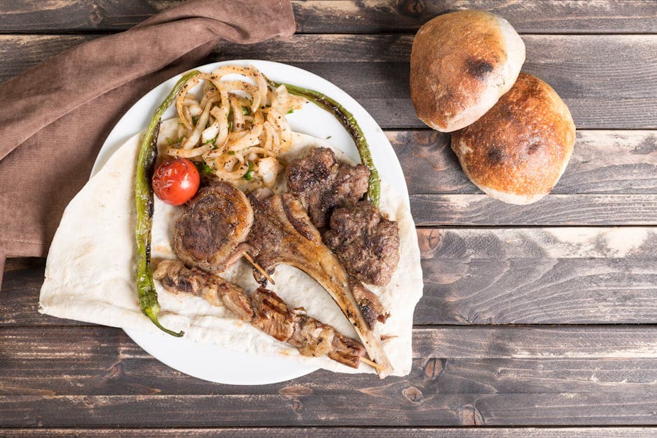 Stekt geit med vårløk og mynte