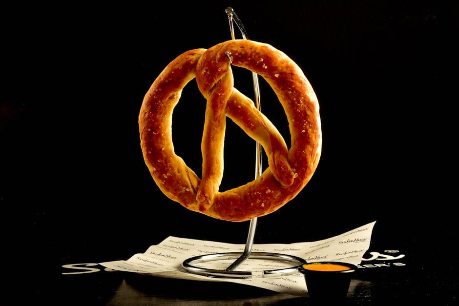 Søt og krydret sennepsdipp til pretzels