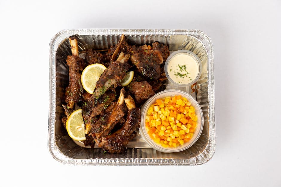 Forkokte baby back ribs med sitron og pepper