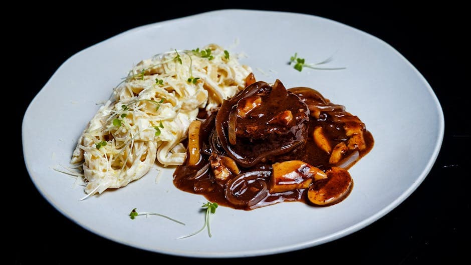 Panstekt oksefilet med kaffe- og melassesaus