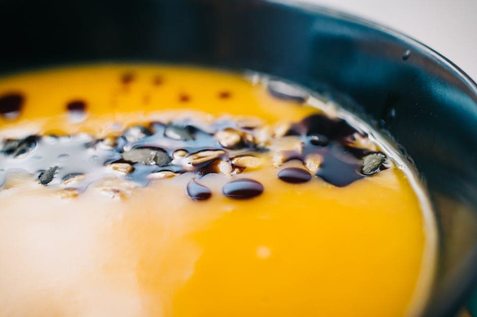 Kremet gresskar- og popcornsuppe