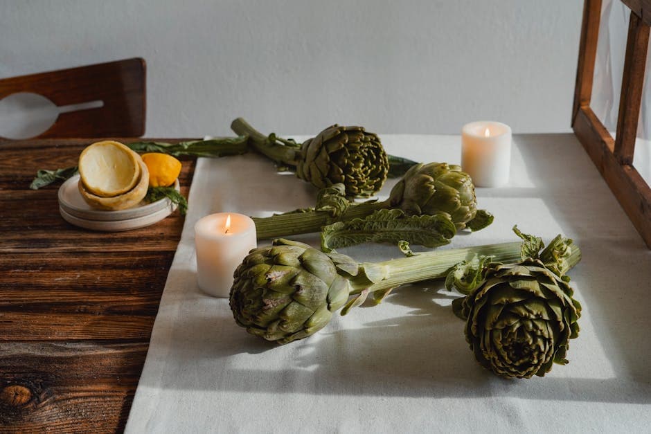 Artisjokker med brunet smør-hollandaise