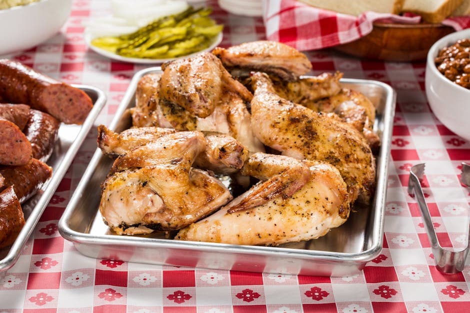 Grillet kylling med Alabama hvit BBQ-saus