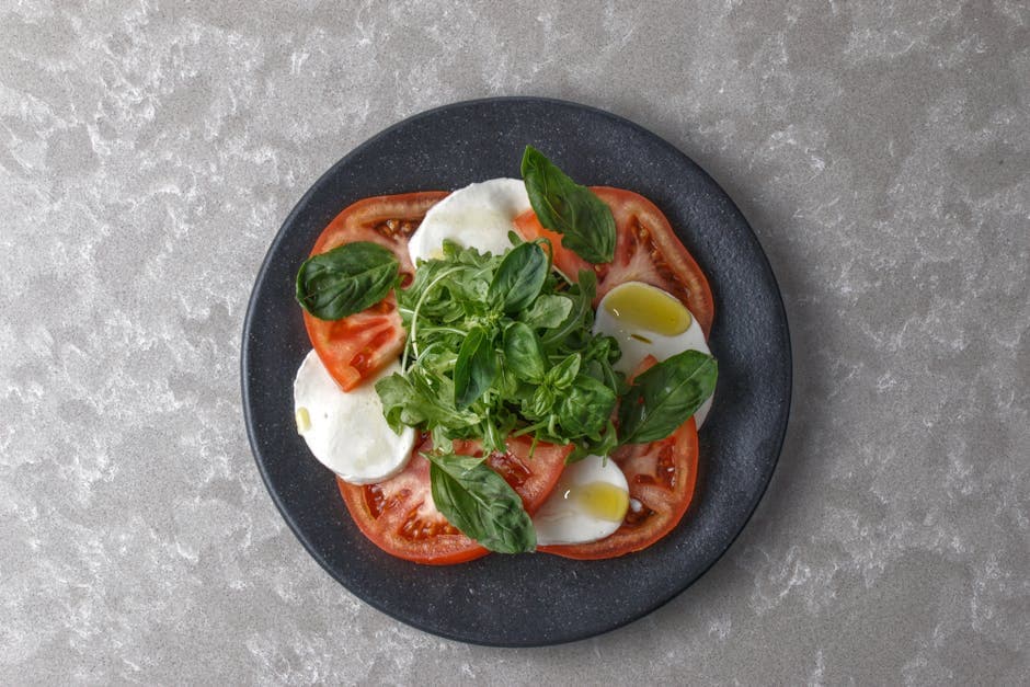 Caprese med spelt og mozzarella