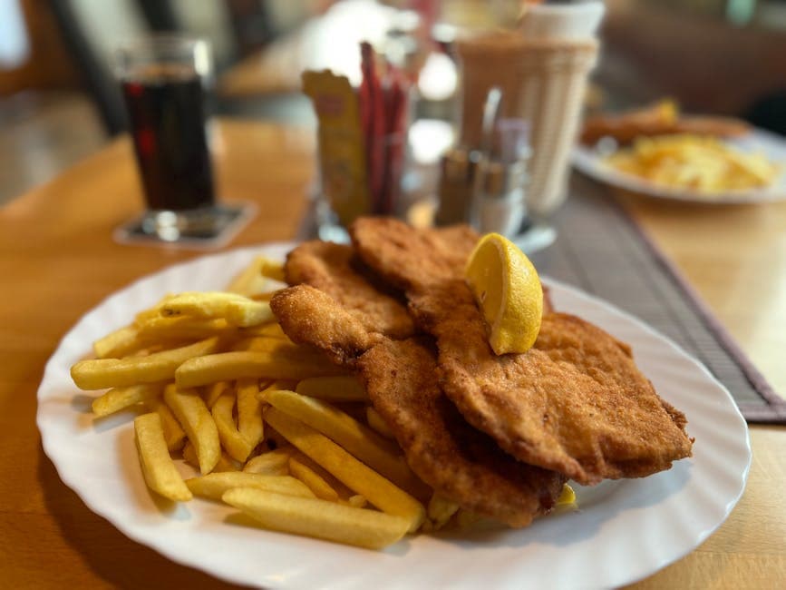 Sprø svineschnitzel med panering