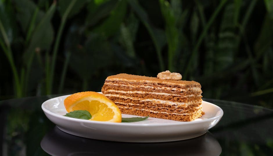 Honningdrenkte kjeks med appelsin og valnøtter