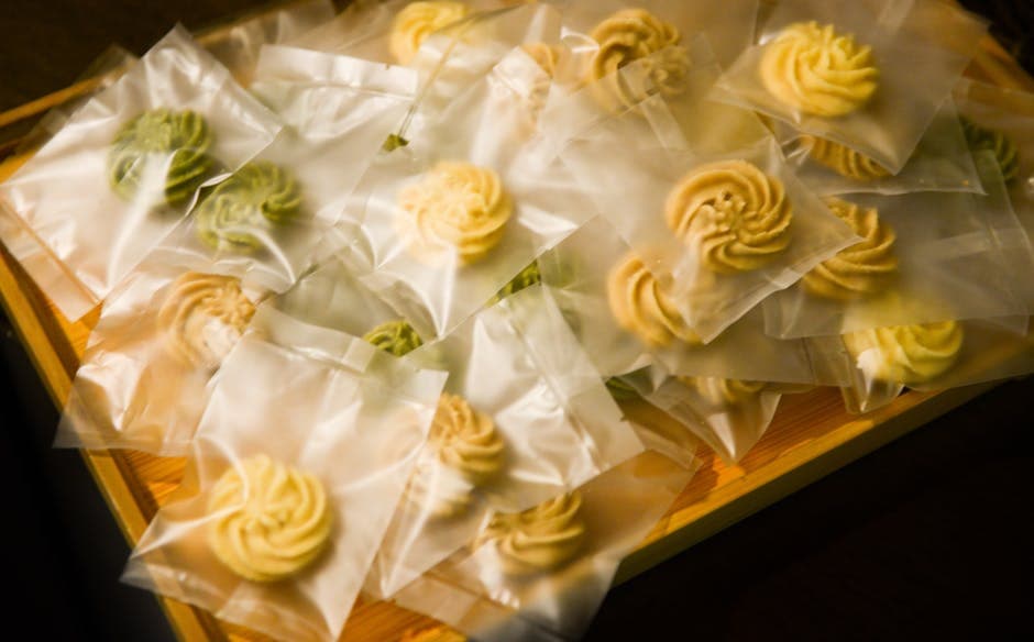 Sprø gelatinkjeks med fruktsmak