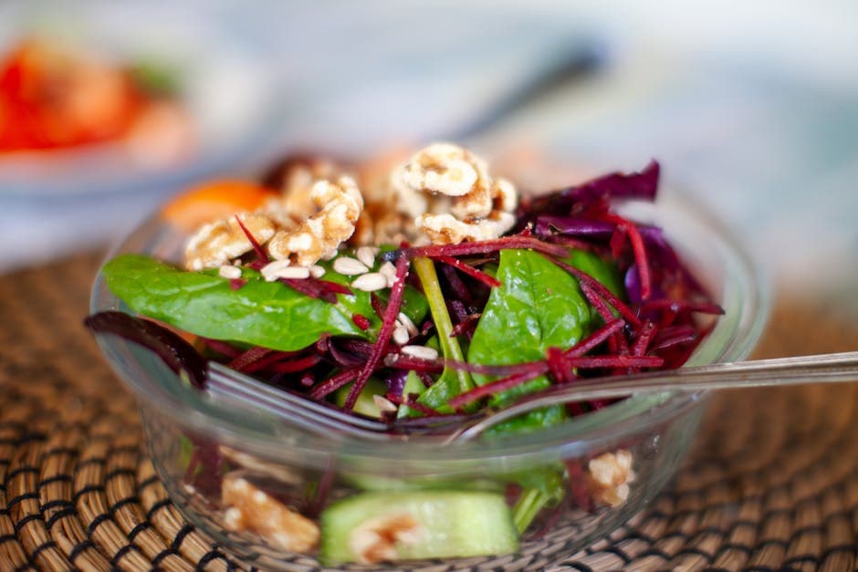 Rødbete- og eplesalat med frisk dressing