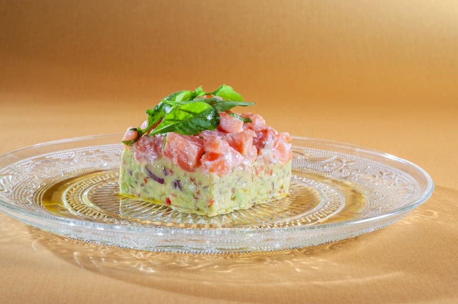 Lakse-tartar med chipotle i martiniglass