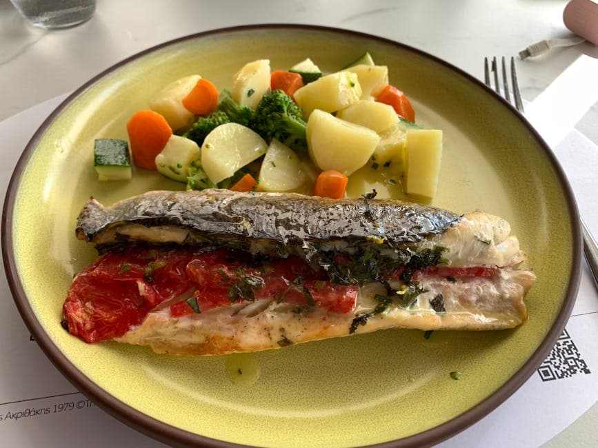 Fisk og grønnsaker en Papillote