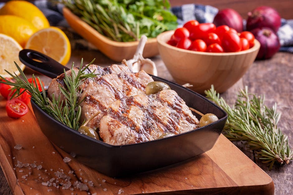 Steinbit med rosmarin, ansjos og tomatvinaigrette