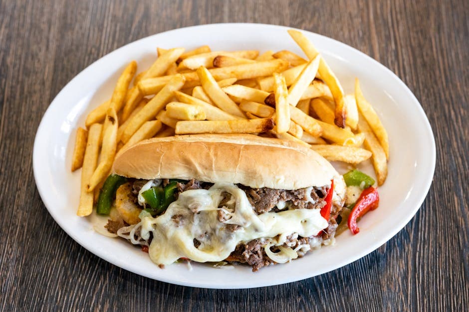 Pittsburgh Cheese Steak Sandwich