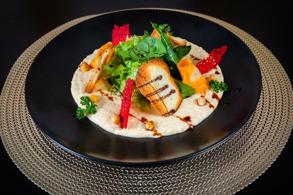 Grillede sjøscallops med kikertersalat og tahinidressing