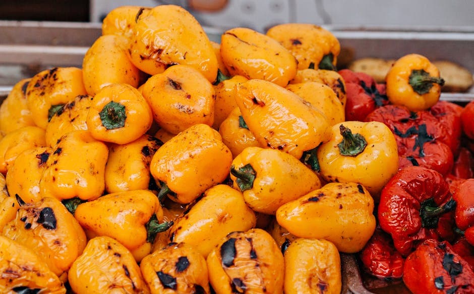 Ristede paprika med pecorinoost