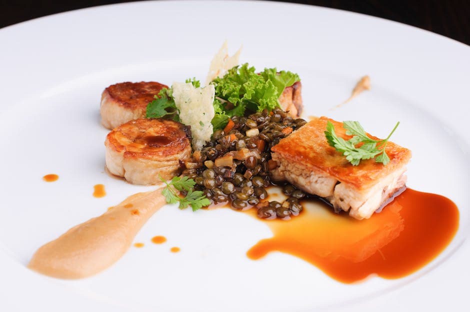 Chilensk havabbor med bacon og Puy-linser