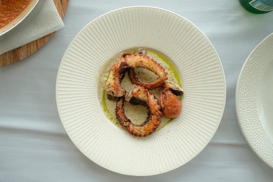 Sautert blekksprut med oregano