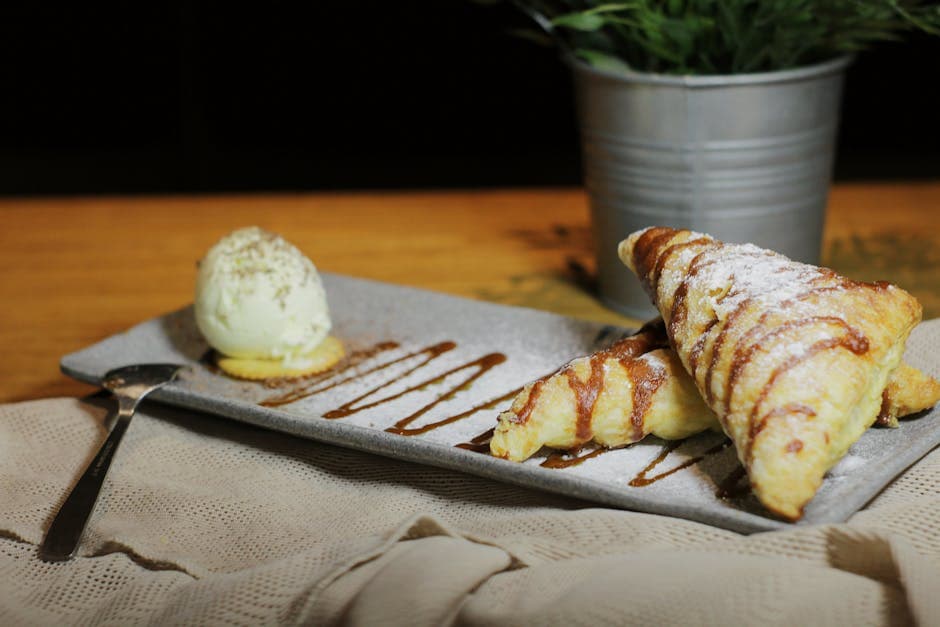 Karamelliserte epler i butterdeig