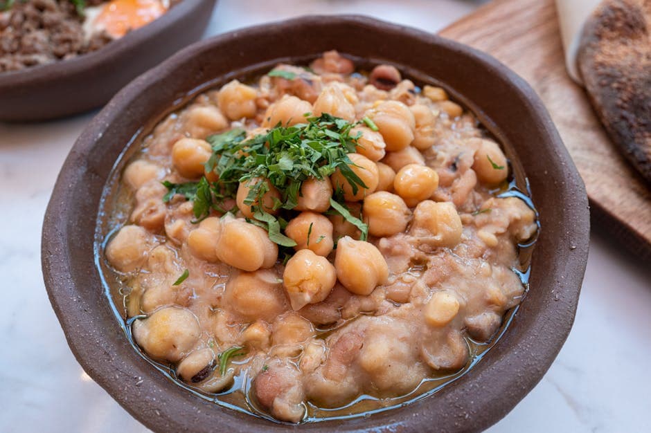 Langtidskokt bønne- og bygggryte