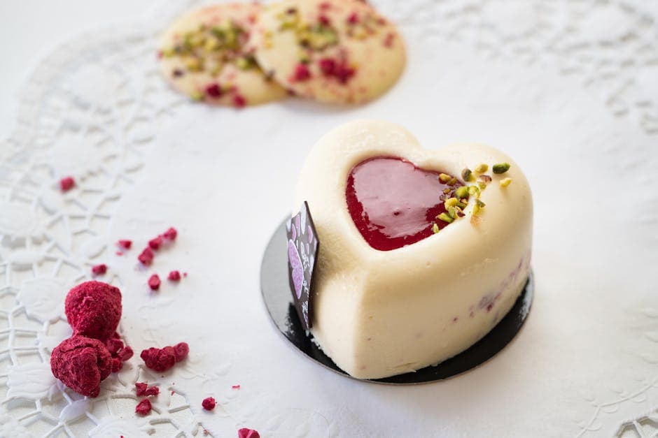 Bringebærhjerter med sjokoladeganache