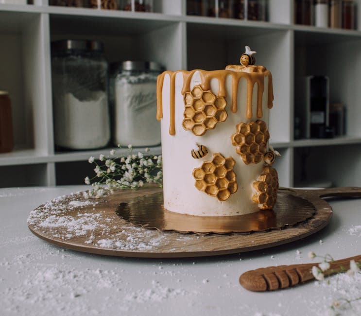 Biehvelvskake med honning og mandler