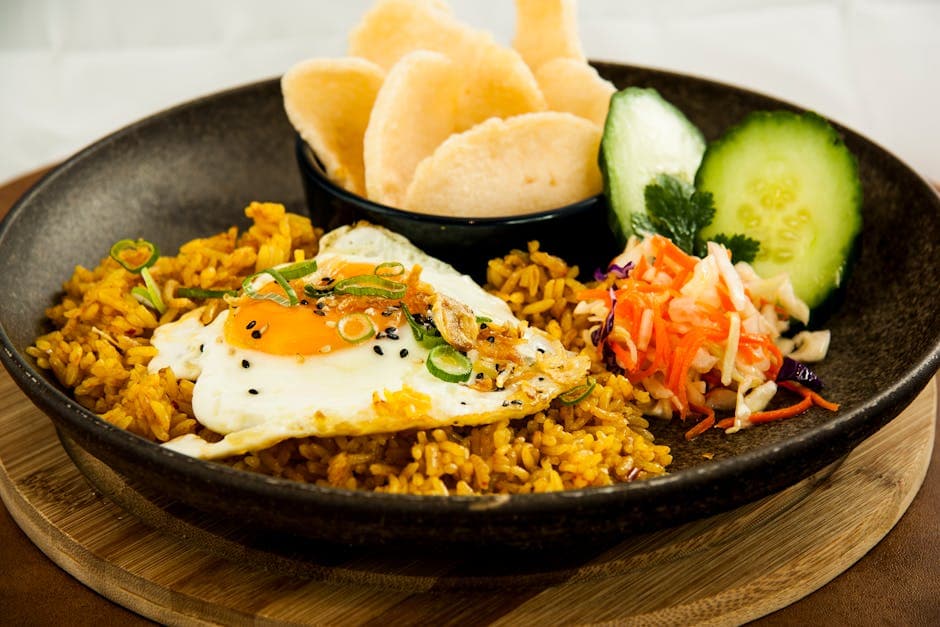 Pan-asiatisk stekt ris med grønnsaker