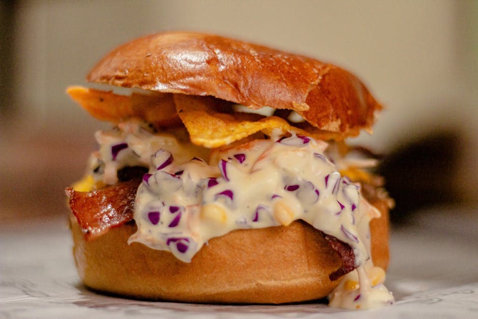 Kalkun-melt med søt-surt kål og Muenster-ost