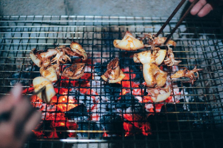 Grillet blekksprut med chili og Phu Quoc-salt