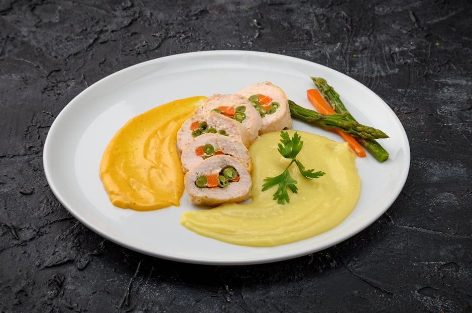 Kalkunroulade med kremost og rosmarin