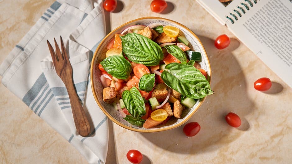 Panzanella med puttanesca-smaker