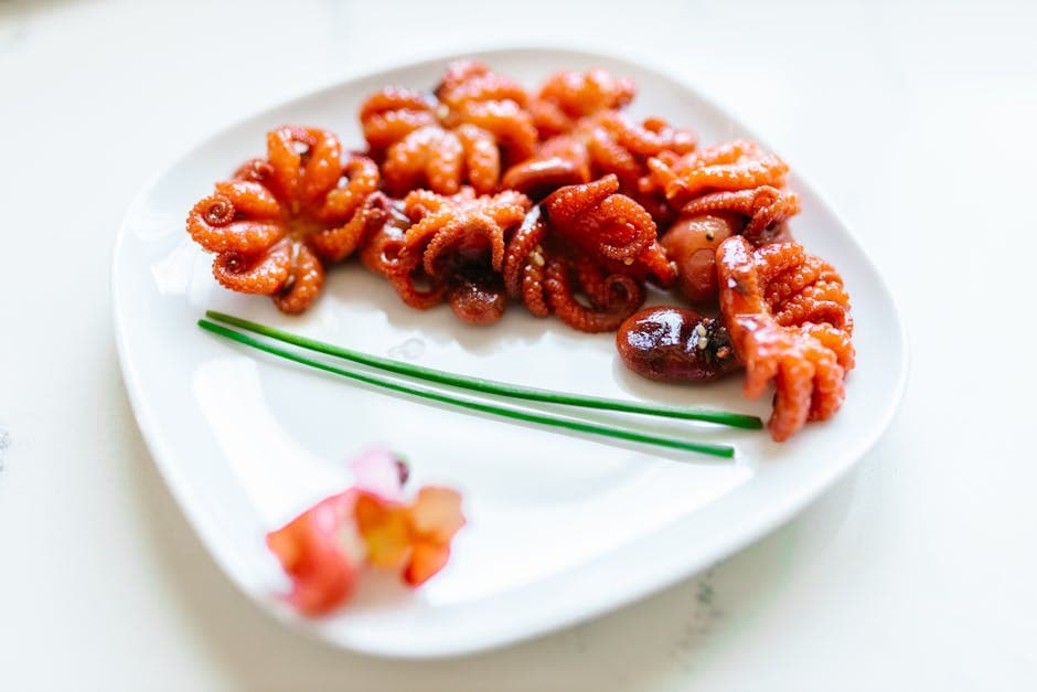 Tako Poke med blekksprut og chili