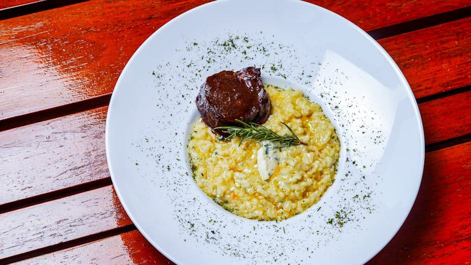 Kremet risotto med italiensk pølse