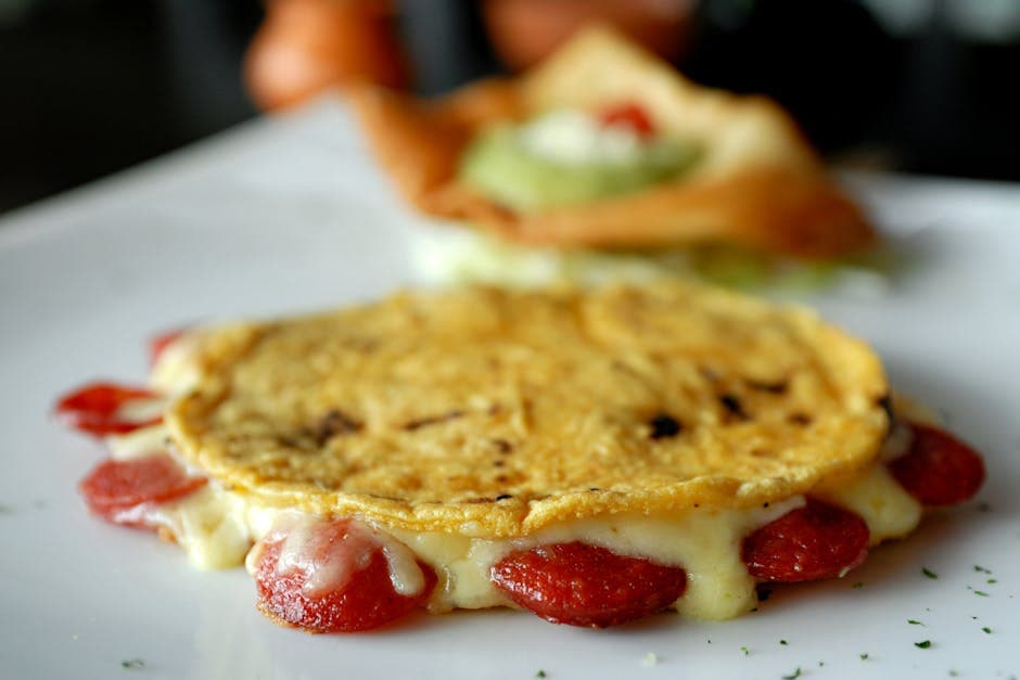 Vaffelstekt chorizo- og ostequesadilla