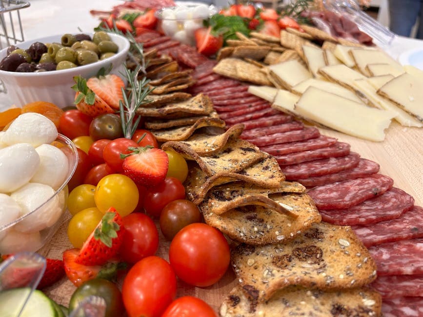 Antipasto med rød paprikatapenade