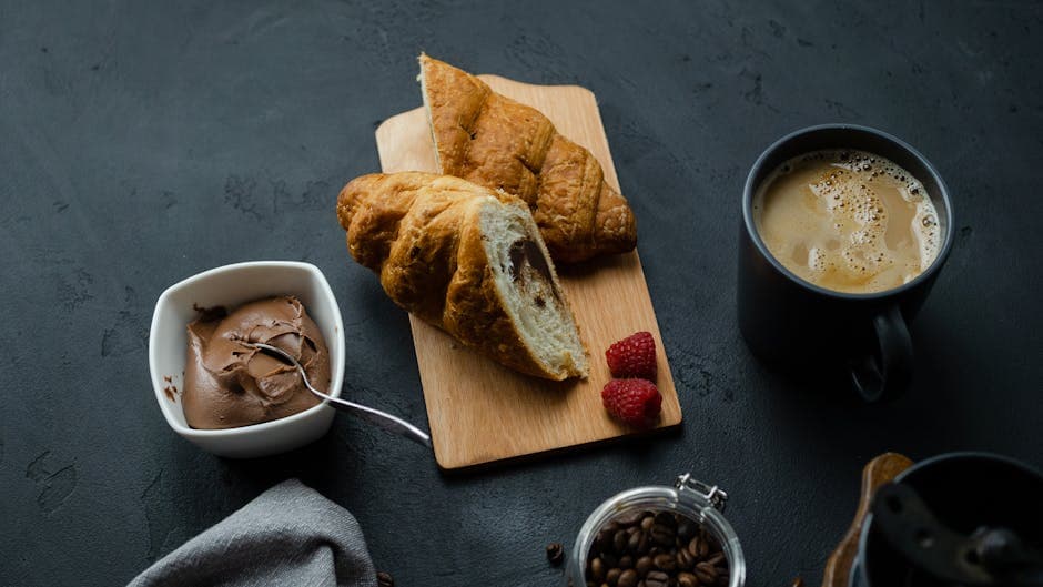 Kremet mokkapudding med kanelristede briochesoldater