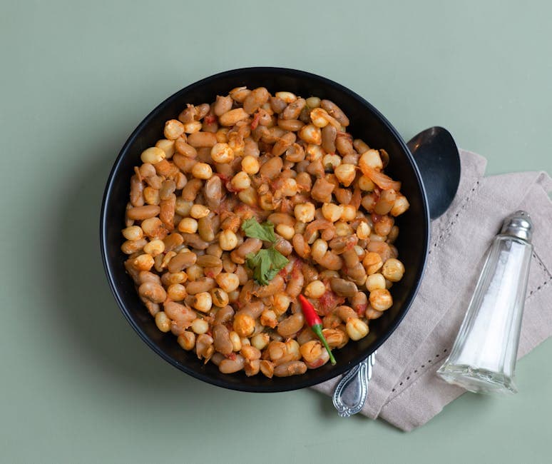 Mais og hvite bønner Maque Choux