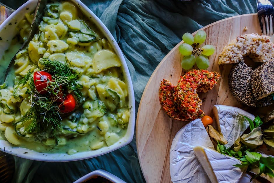 Potetsalat med estragon og dill