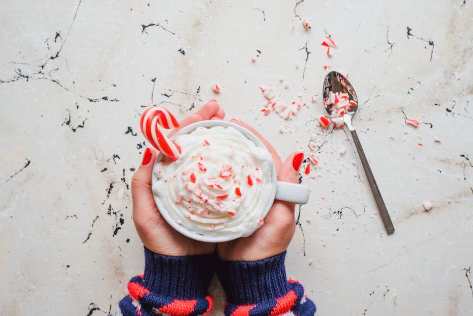 Hvit sjokoladebark med peppermynte