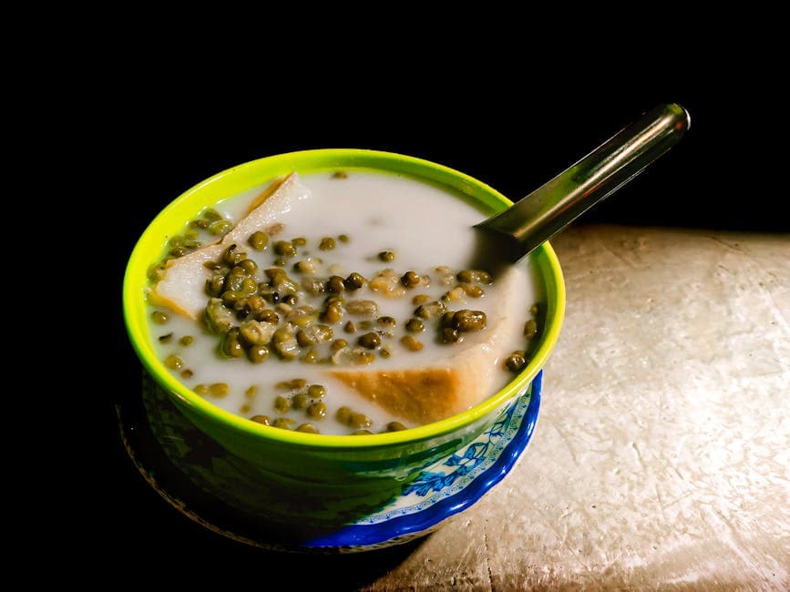 Søt banan- og kokosmelksuppe (Che Chuoi)