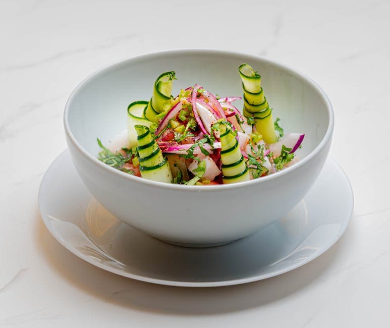 Frisk karibisk conch-salat