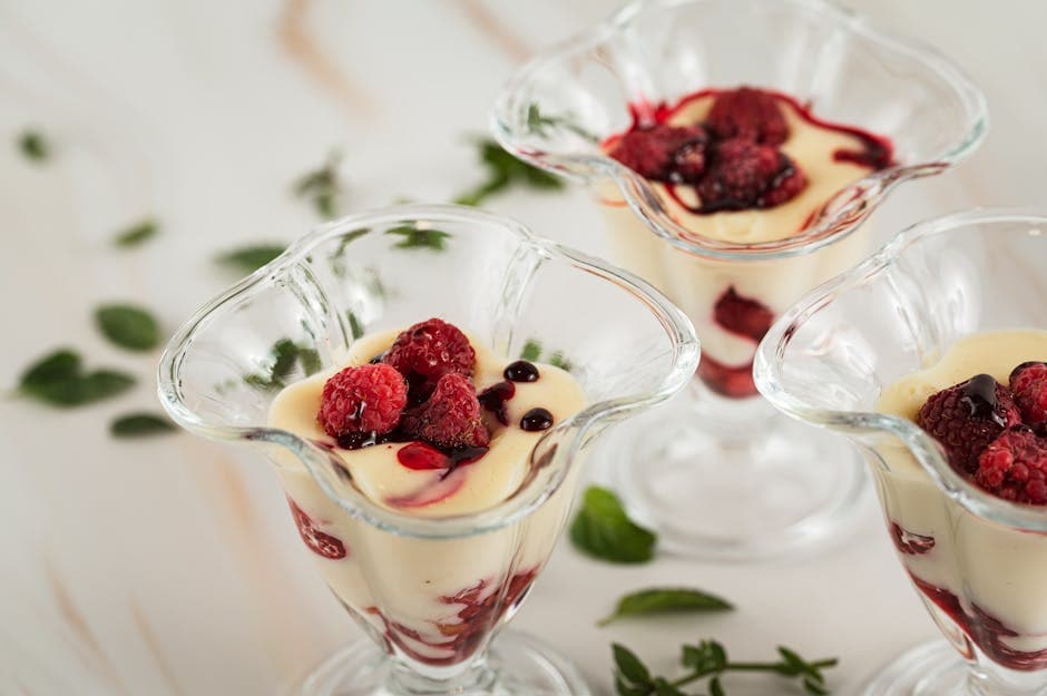 Zabaglione med friske bær