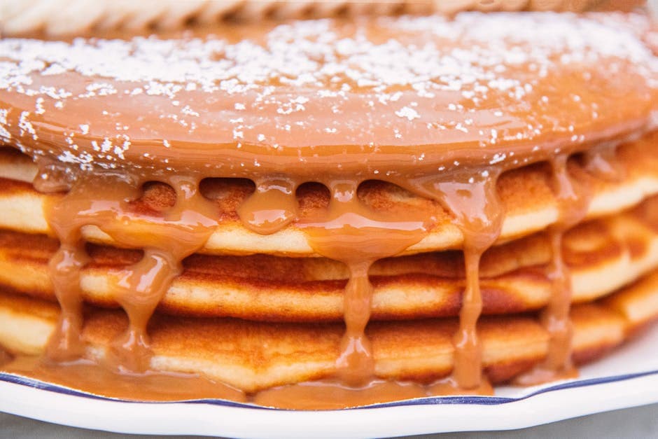 Sprø eplefritter med karamellglasur