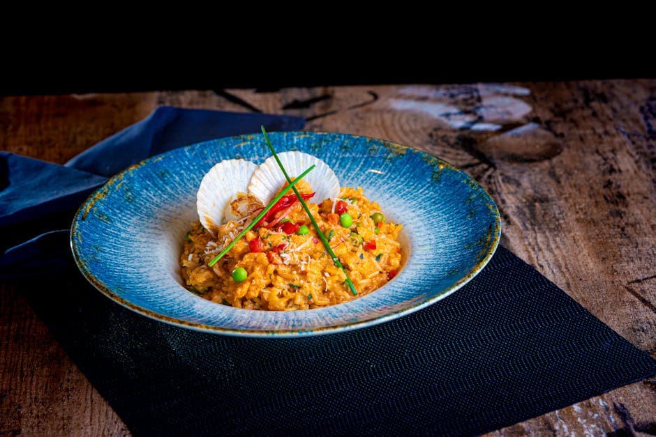Kremet blomkålrisotto med safran