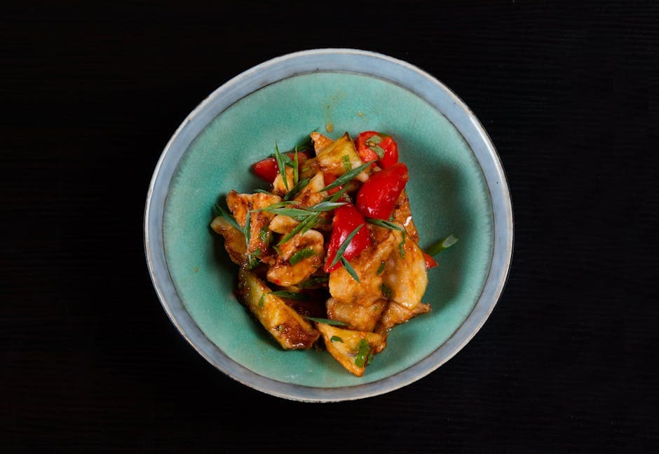 Rød karri kyllingwok med kokosmelk