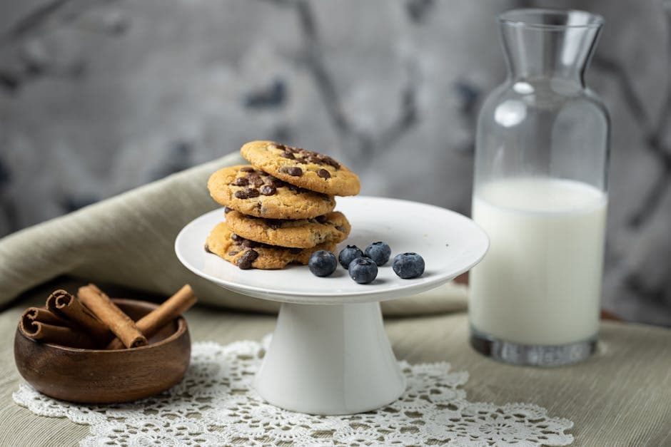 Saftige blåbærkjeks med sitron
