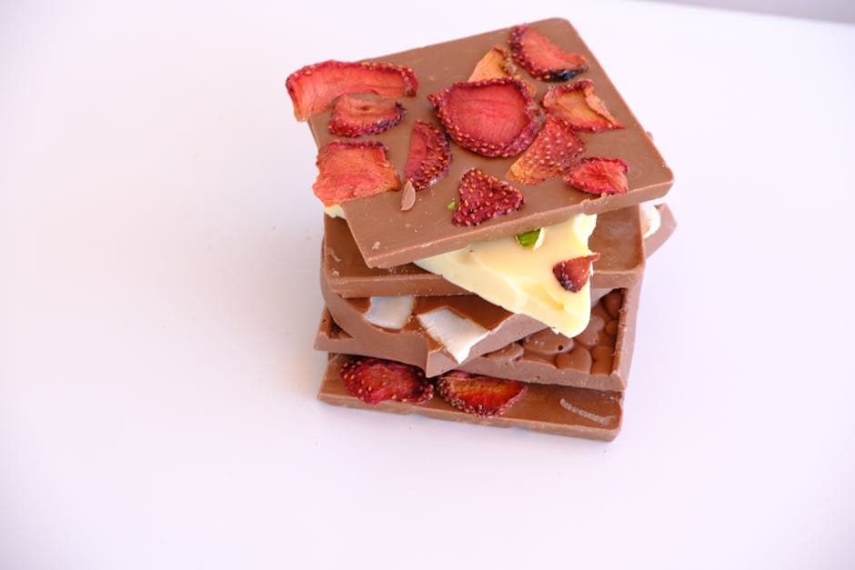 Jordbær- og sjokoladebark