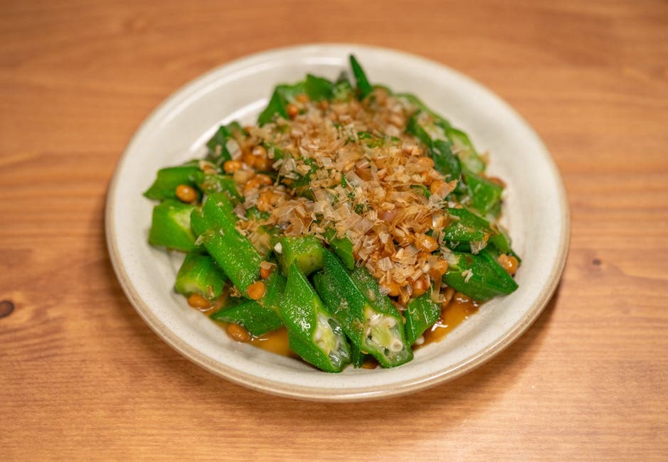 Wok-stekt okra med sambal